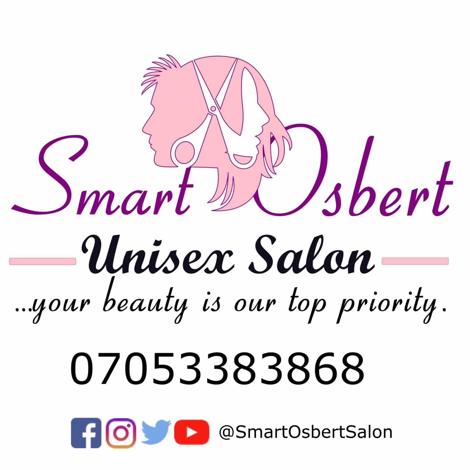 Smart Osbert Unisex Salon Logo Design And Branding Retenvo